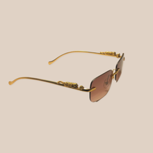 Load image into Gallery viewer, Wealthy Elephant Tea &amp; Gold “Zoo Edition Glasses”

